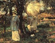 John Singer Sargent The Sketchers oil on canvas